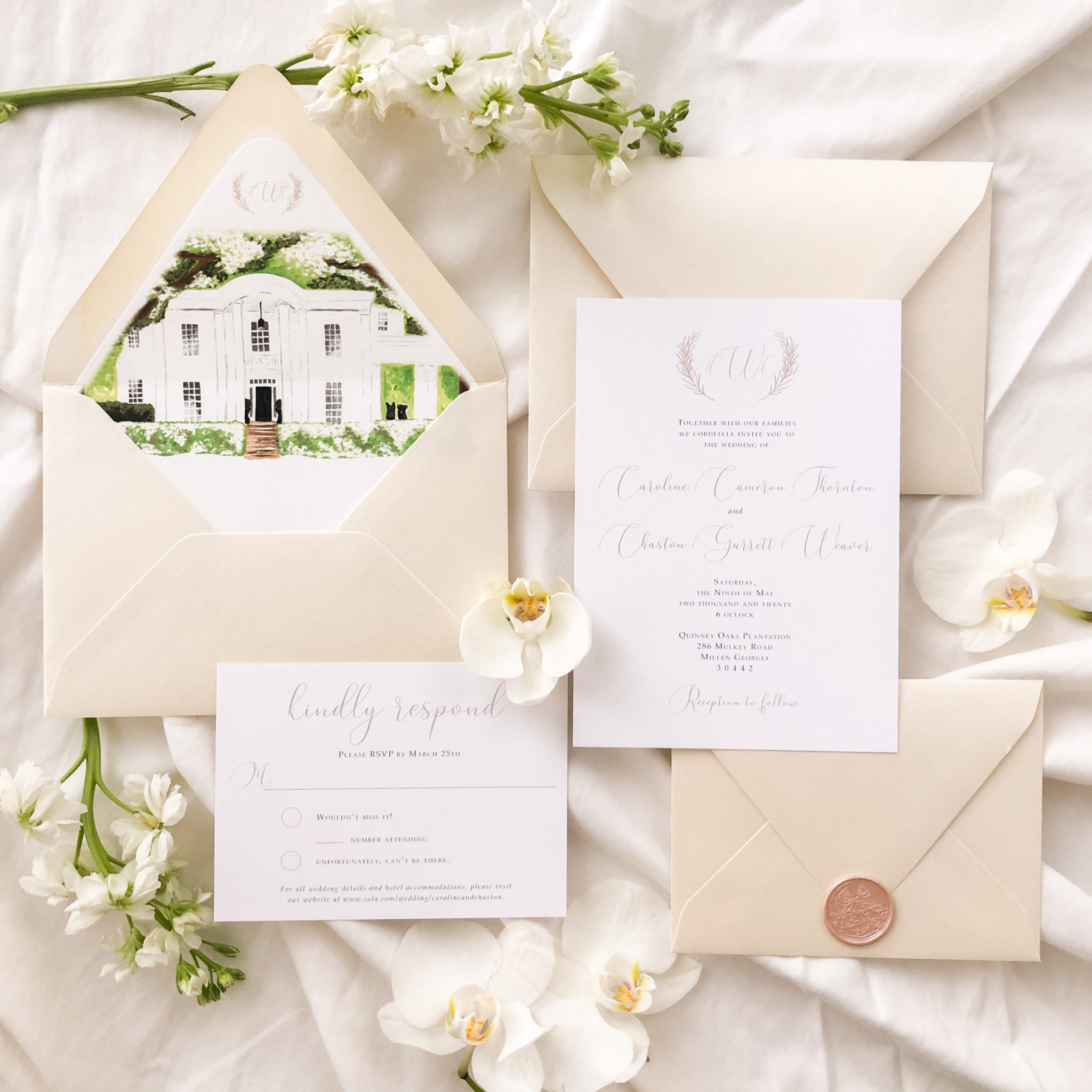custom luxury wedding invitations Bek Custom Designs Feature Friday