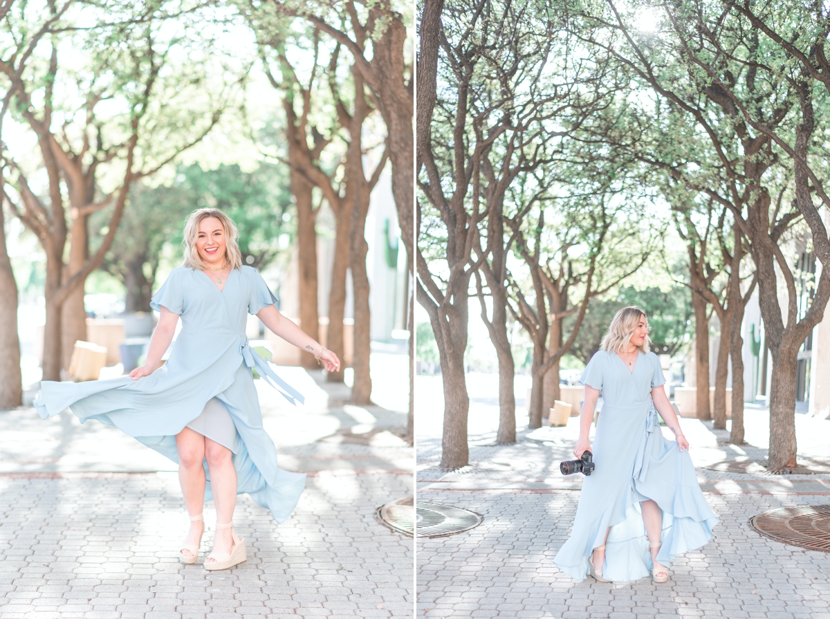 photos in downtown lubbock for fox belle photography brand