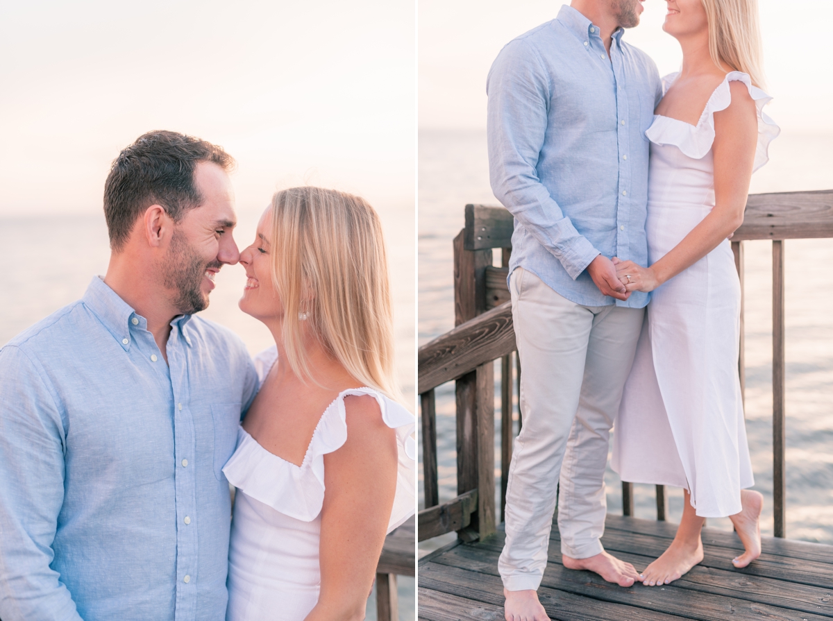 engagement portraits at island beach state park in New Jersey